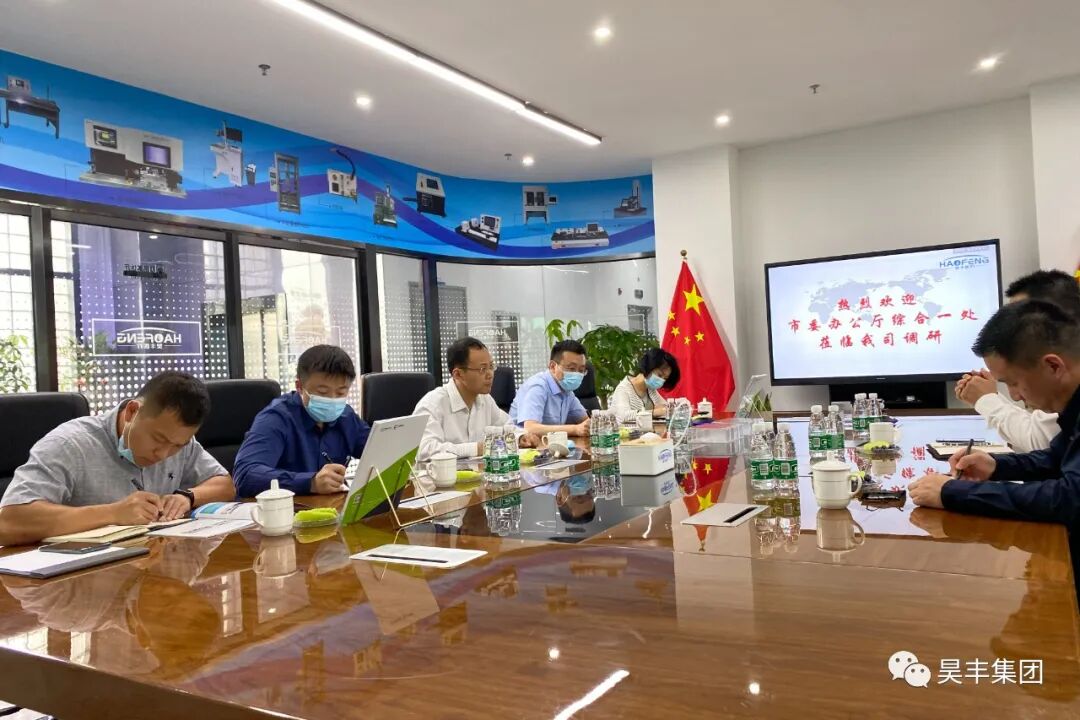 市委办公厅领导调研昊丰集团(图1)